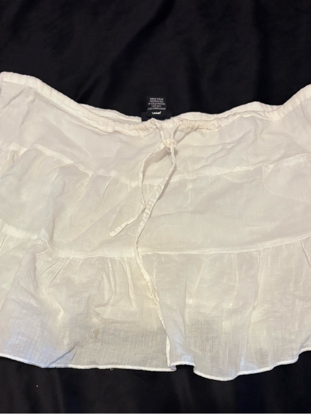 Rue21 White Cotton Elastic Waist Skirt